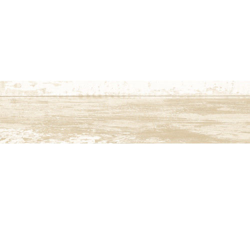 Керамогранит New Trend GP1560SHA01 Shabby Crema 15.1x60.2 бежевый / белый матовый / рельефный под дерево
