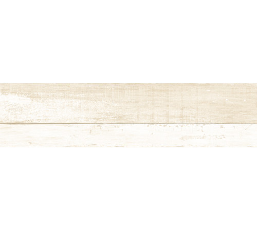 Керамогранит New Trend GP1560SHA01 Shabby Crema 15.1x60.2 бежевый / белый матовый / рельефный под дерево