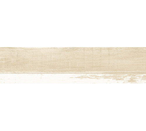 Керамогранит New Trend GP1560SHA01 Shabby Crema 15.1x60.2 бежевый / белый матовый / рельефный под дерево