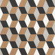 Керамогранит New Trend GP2020DMX31 Design Art Mix 1 20x20 микс матовый с орнаментом