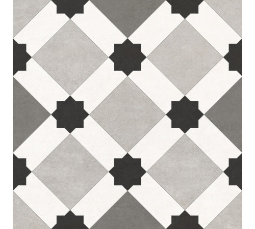 Керамогранит New Trend GP2020DNN05 Design Art Emilio 20x20 микс матовый с орнаментом