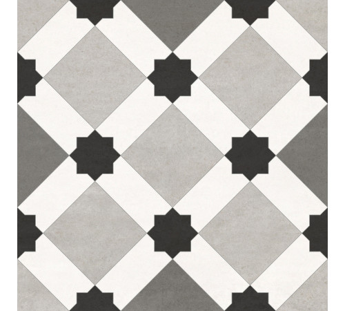 Керамогранит New Trend GP2020DNN05 Design Art Emilio 20x20 микс матовый с орнаментом