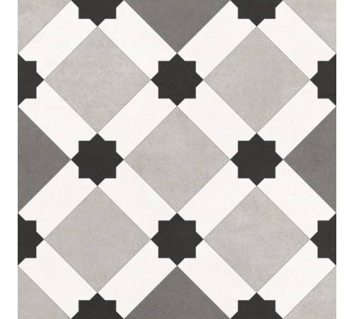 Керамогранит New Trend GP2020DNN05 Design Art Emilio 20x20 микс матовый с орнаментом