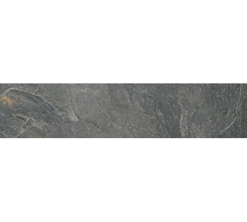 Керамогранит Delacora GP2090SNN25L Santorini Graphite 20x90 графит лаппатированный / рельефный под камень