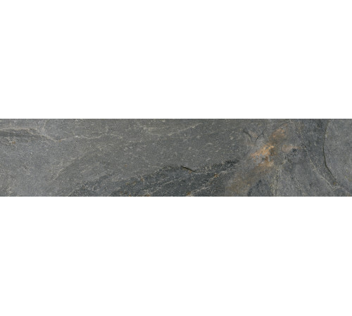 Керамогранит Delacora GP2090SNN25L Santorini Graphite 20x90 графит лаппатированный / рельефный под камень