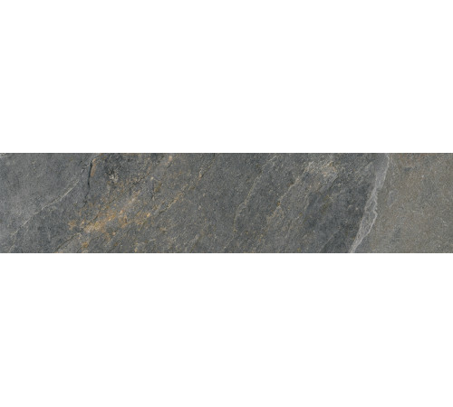 Керамогранит Delacora GP2090SNN25L Santorini Graphite 20x90 графит лаппатированный / рельефный под камень