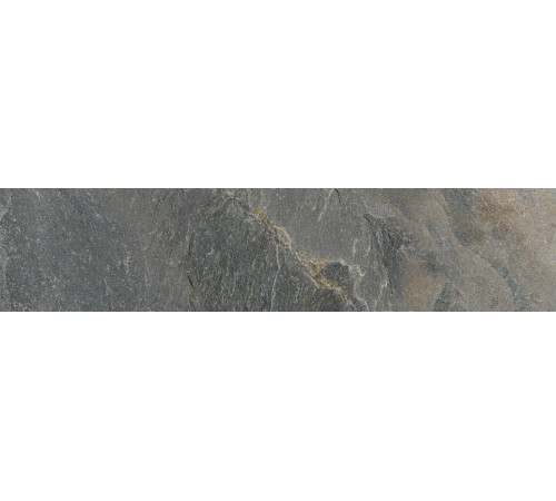 Керамогранит Delacora GP2090SNN25L Santorini Graphite 20x90 графит лаппатированный / рельефный под камень