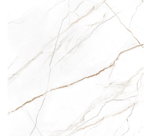 Керамогранит New Trend GP40SAM00L Sanremo White 60x60 белый лаппатированный под мрамор