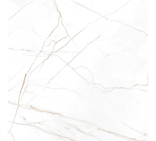 Керамогранит New Trend GP40SAM00L Sanremo White 60x60 белый лаппатированный под мрамор