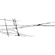 Плитка настенная Chicago White Rock WT11CHR00 200x600x7.5 Глянцевая