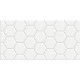Плитка настенная Edelweiss Hexagon White WT36EDW15 300x600x9 Матовая