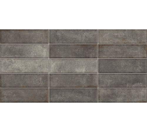 Плитка настенная Elbrus Brick Graphite WT36ELR17 300x600x9 Матовая