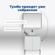 Тумба под раковину Aquanet Nova Lite 60 белый глянец (2 дверцы)