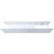 Полка Aquanet Магнум Н 50x12 белая матовая, с крючками