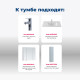 Тумба под раковину Aquanet Алвита New 100 2 ящика, серый
