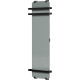 Полотенцесушитель электрический Allen Brau Infinity 140x44 с зеркалом, рейлингом 2.0 и креплением, черный матовый
