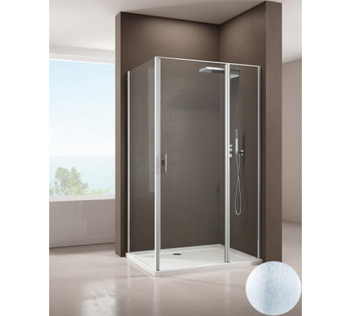 Душевой уголок Allen Brau Priority 120x100 3.31032.BA + 3.31047.BA серебро браш