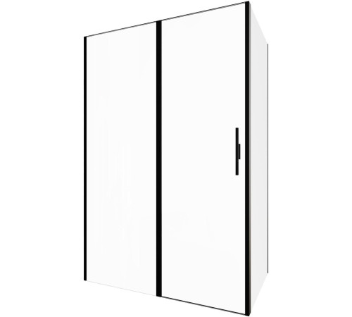 Душевой уголок Allen Brau Priority 140x90 3.31036.BBA + 3.31045.BBA черный браш