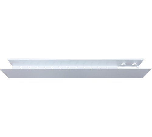 Полка Aquanet Магнум 90x12 белая матовая, с крючками