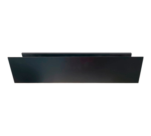 Полка Aquanet Магнум 50x12 черная матовая, с крючками