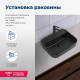 Раковина накладная Aquanet Soul-2-MB 50 черный матовый