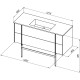Тумба под раковину Allen Brau Reality 120 1.32008.WM белый матовый