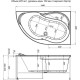Фронтальный экран Aquanet Graciosa 150 L