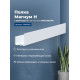 Полка Aquanet Магнум Н 90x12 белая матовая, с крючками