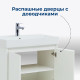 Тумба под раковину Aquanet Nova Lite 60 белый глянец (2 дверцы)