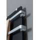 Полотенцесушитель электрический Allen Brau Infinity 140x44 с рейлингом 2.0 и креплением, серебро браш