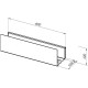 Полка Aquanet Магнум 40x12 белая матовая