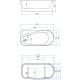 Акриловая ванна Allen Brau Priority 1 170x80 2.31001.20/CGM