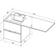 Раковина Aquanet Фортуна 120 L