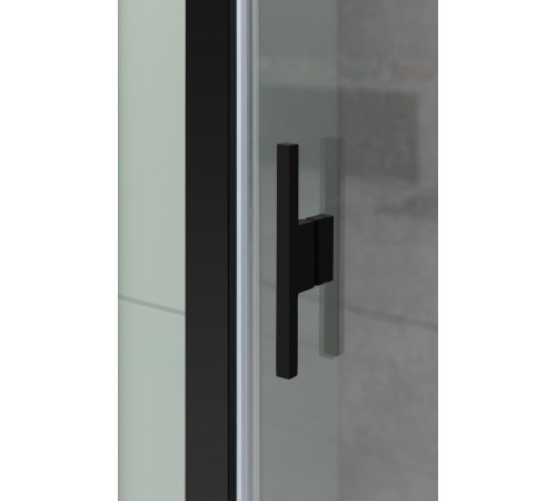 Душевой уголок Allen Brau Priority 120x100 3.31009.BBA + 3.31021.BBA черный браш