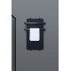 Полотенцесушитель электрический Allen Brau Infinity 80x44 с рейлингом 2.0 и креплением, черный матовый