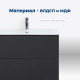 Тумба под раковину Aquanet Милан 85 черный глянец