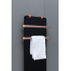 Полотенцесушитель электрический Allen Brau Infinity 120x44 с рейлингом 2.0 и креплением, медь браш