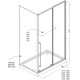 Душевой уголок Allen Brau Fantasy 150x90 3.11009.00 + 3.11013.00 хром