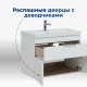 Тумба под раковину Aquanet Ирис new 50 белый глянец (1 ящик, 2 дверцы)